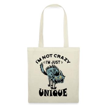 Je ne suis pas fou, je suis juste unique - Sac en tissu - nature - Devant