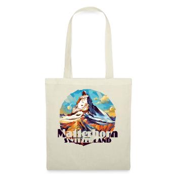 Matterhorn Zermatt Randonnée Ski Souvenir - Sac en tissu - nature - Devant