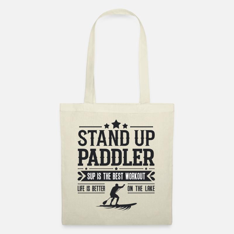 Stand Up Paddler - Stoffbeutel - Natur