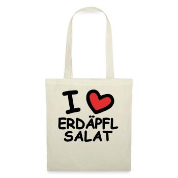 I Love Erdäpflsalat - Stoffbeutel - Natur - Vorne