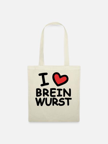 I Love Breinwurst - Stoffbeutel - Natur