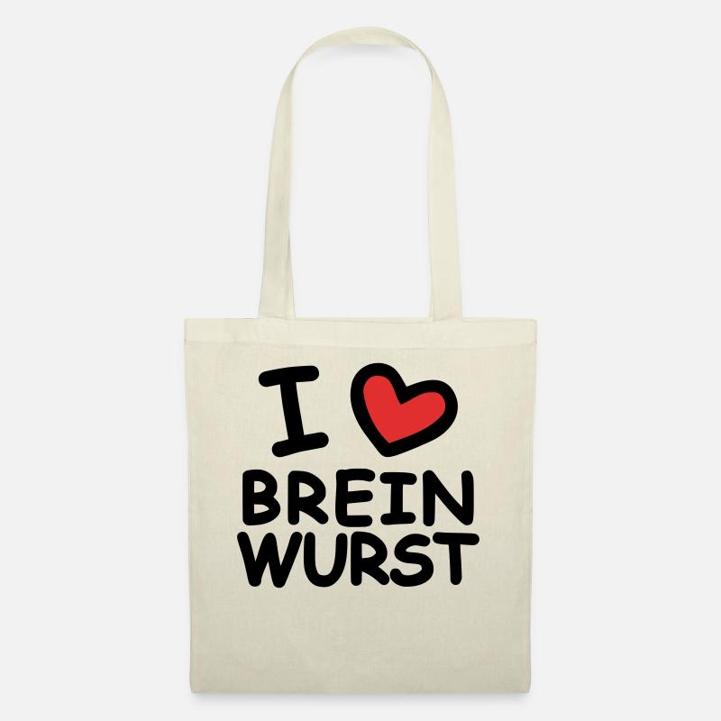 I Love Breinwurst - Stoffbeutel - Natur