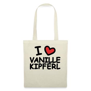 I Love Vanillekipferl - Stoffbeutel - Natur - Vorne