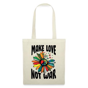 Make Love Not War Flower Power Hippie - Tote Bag - nature - Front