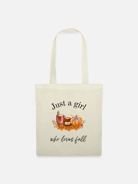 Fall Vibes Herbstliches Pumpkin Design - Stoffbeutel - Natur