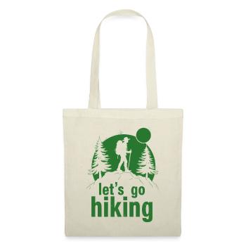 Let's go hiking mountaineer hiker silhouette - Tote Bag - nature - Front