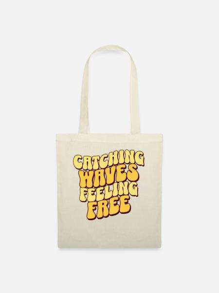 Catching Waves Feeling Free - Stoffbeutel - Natur