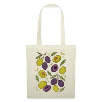Oliven | Mediterran Botanik & Küche - Stoffbeutel - Natur - Vorne