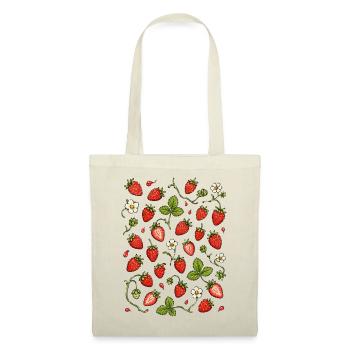 Erdbeeren | Beeren Garten & Sommer - Stoffbeutel - Natur - Vorne
