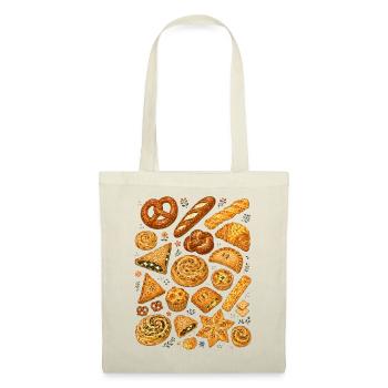 Herzhaftes Gebäck | Backen & Bäckerei - Stoffbeutel - Natur - Vorne