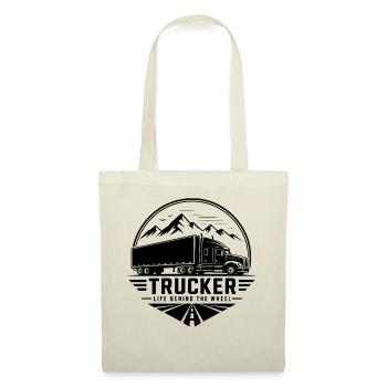 Trucker Life Behind the Wheel - Stoffbeutel - Natur - Vorne