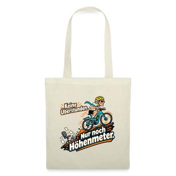 Rentner Fahrrad Ruhestand Spruch - Stoffbeutel - Natur - Vorne