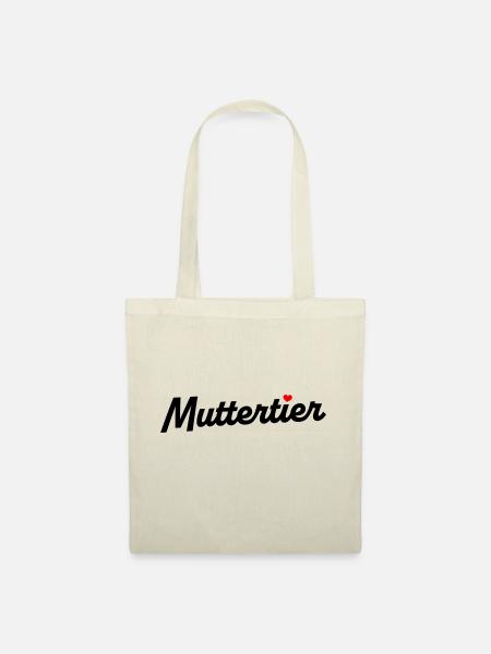 Muttertier - mit Farbwahl - Stoffbeutel - Natur