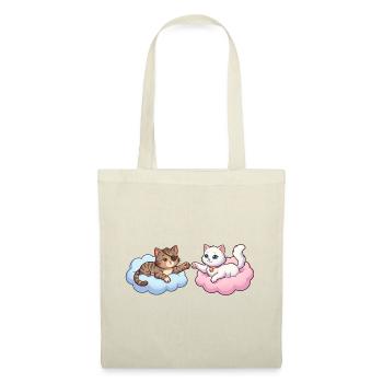 Katzen auf Wolken – Cute Illustration - Stoffbeutel - Natur - Vorne