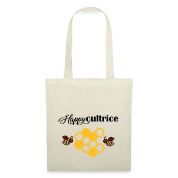 happycultrice - Sac en tissu - nature - Devant