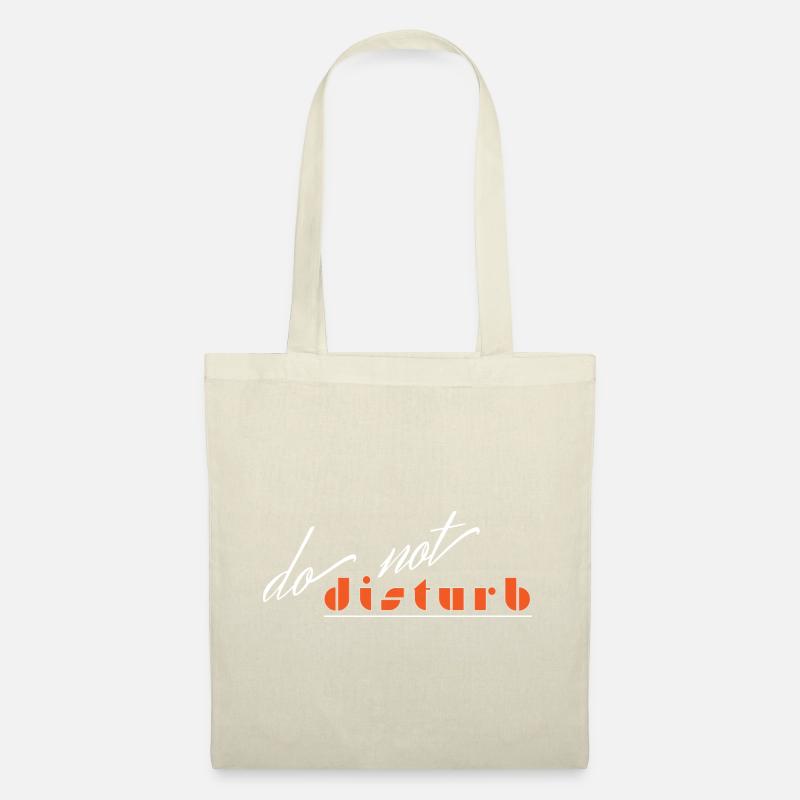 "do not disturb" Nicht stören Design - Stoffbeutel - Natur