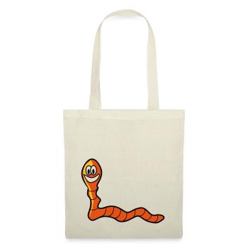 ver Earthworm - Sac en tissu - nature - Devant
