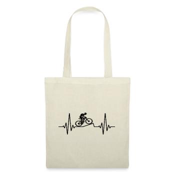 Heartbeat MTB | Heart Rate Mountain Bike Bike - Tote Bag - nature - Front