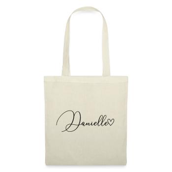 Danielle Nom Prénom Fille - Sac en tissu - nature - Devant