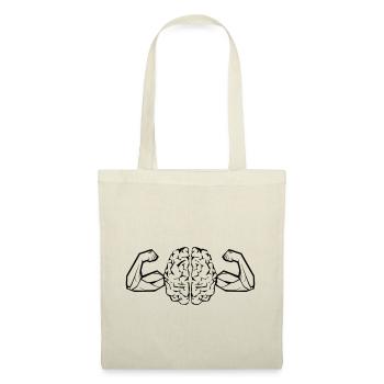 Les muscles de la tête! - Sac en tissu - nature - Devant