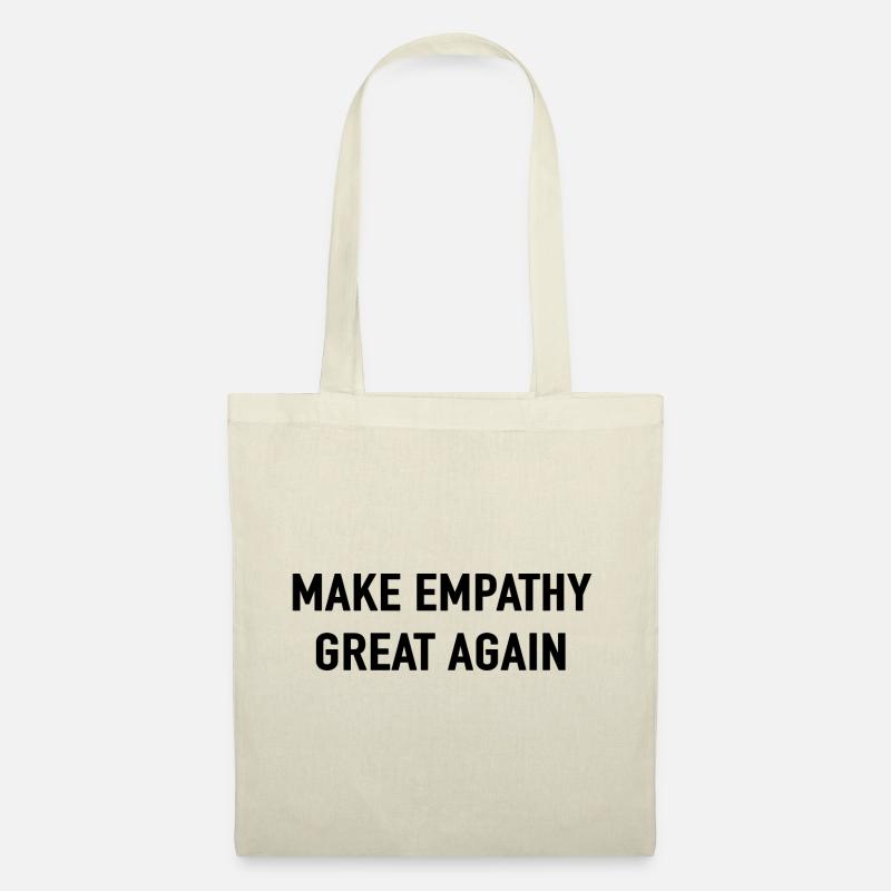 MAKE EMPATHY GREAT AGAIN Love Peace Motto - Stoffbeutel - Natur