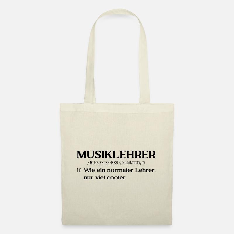 Musiklehrer Definition - Stoffbeutel - Natur