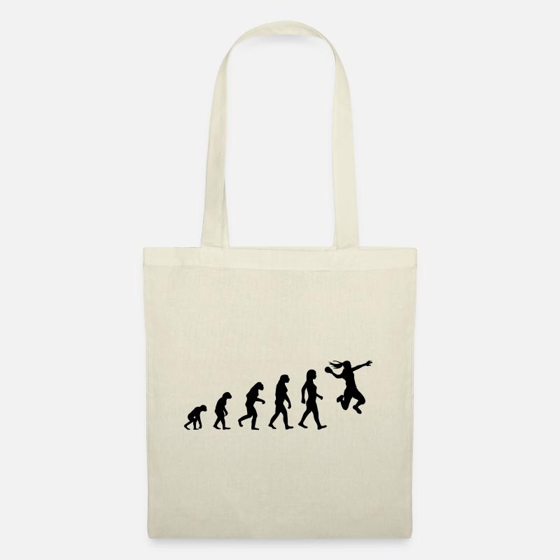 Evolution Handball Frau - Stoffbeutel - Natur