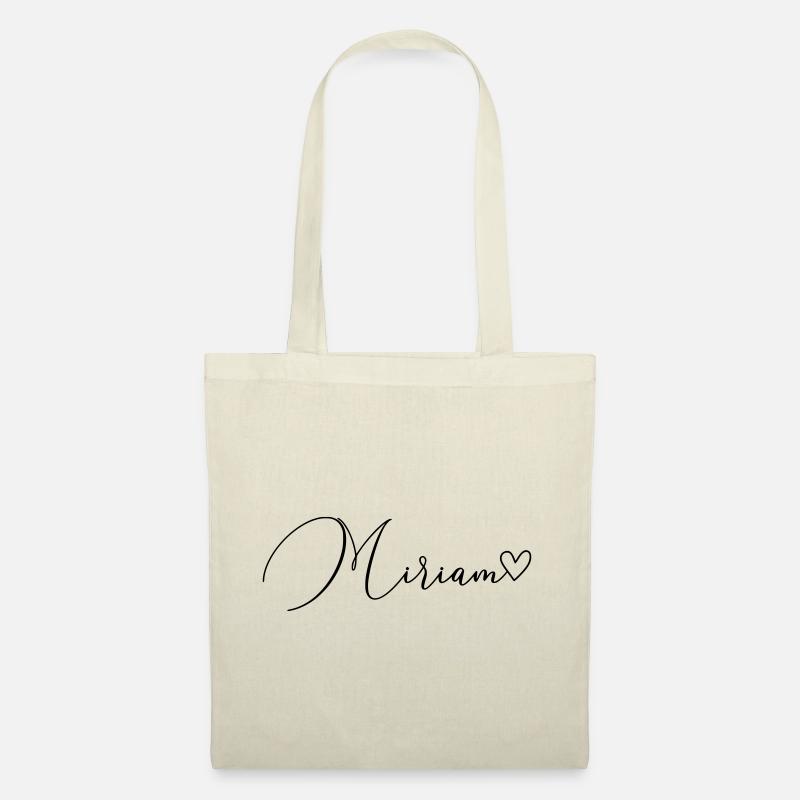 Miriam Name Vorname Mädchen - Stoffbeutel - Natur