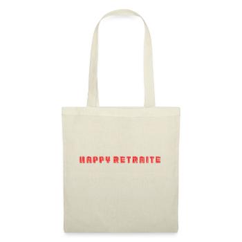 RETRAITE. RETRAITE. RETRAITEE. SENIOR. MAMIE. PAPY - Sac en tissu - nature - Devant
