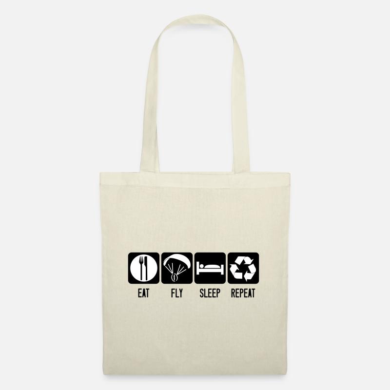 Paramotor Eat Fly Sleep Repeat - Paramotor White - Tote Bag - nature