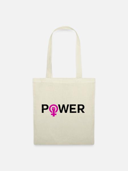 Girl Power Frauenpower - Stoffbeutel - Natur