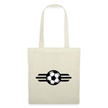 soccerball ribbon / soccer ribbon 2c - Tote Bag - nature - Front