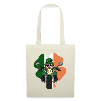 Leprechaun-Motorrad - Stoffbeutel - Natur - Vorne