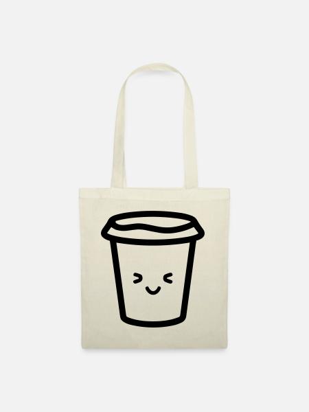 Kaffeebecher - Stoffbeutel - Natur