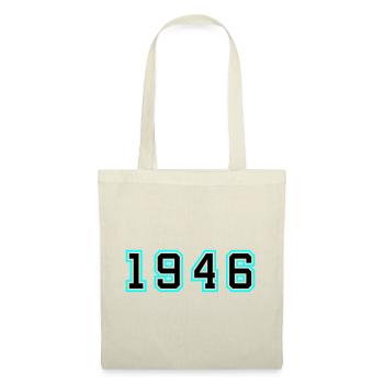 1946 Jahr Geburtstag - Stoffbeutel - Natur - Vorne