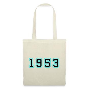 1953 Jahr Geburtstag - Stoffbeutel - Natur - Vorne