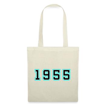 1955 Jahr Geburtstag - Stoffbeutel - Natur - Vorne
