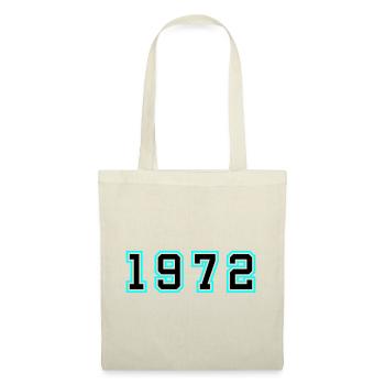 1972 Jahr Geburtstag - Stoffbeutel - Natur - Vorne