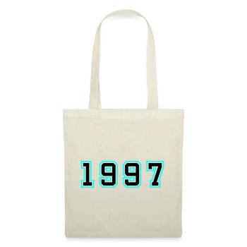 1997 Jahr Geburtstag - Stoffbeutel - Natur - Vorne