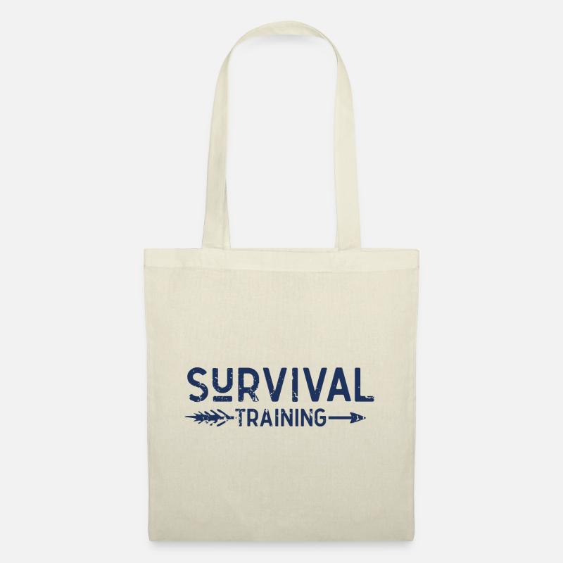 Überlebenstraining Survival Überlebenskünstler - Stoffbeutel - Natur