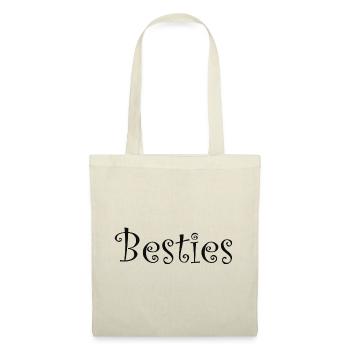 Besties quote - Tote Bag - nature - Front