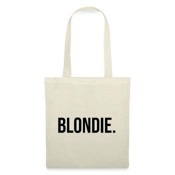 Blondie - blonde - noire - Sac en tissu - nature - Devant