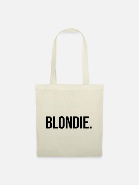 Blondie - blonde - black - Tote Bag - nature