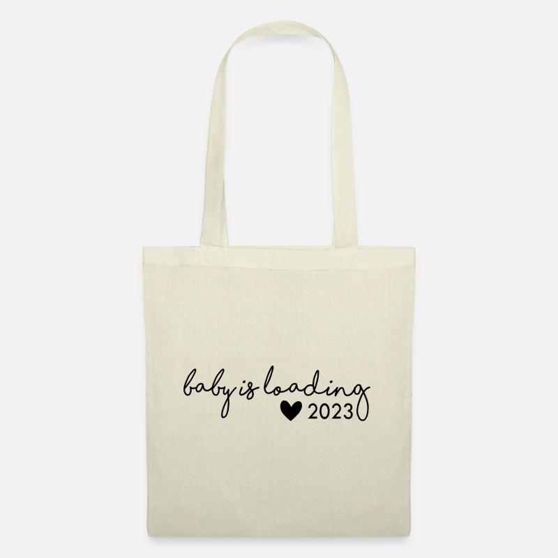 baby is loading 2023 - Stoffbeutel - Natur