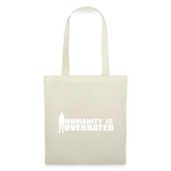 Dr. House Hummanity is overrated Hoodie white, - Stoffbeutel - Natur - Vorne
