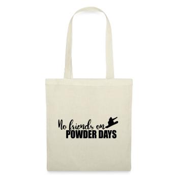 No Friends on Powder Days - Sac en tissu - nature - Devant