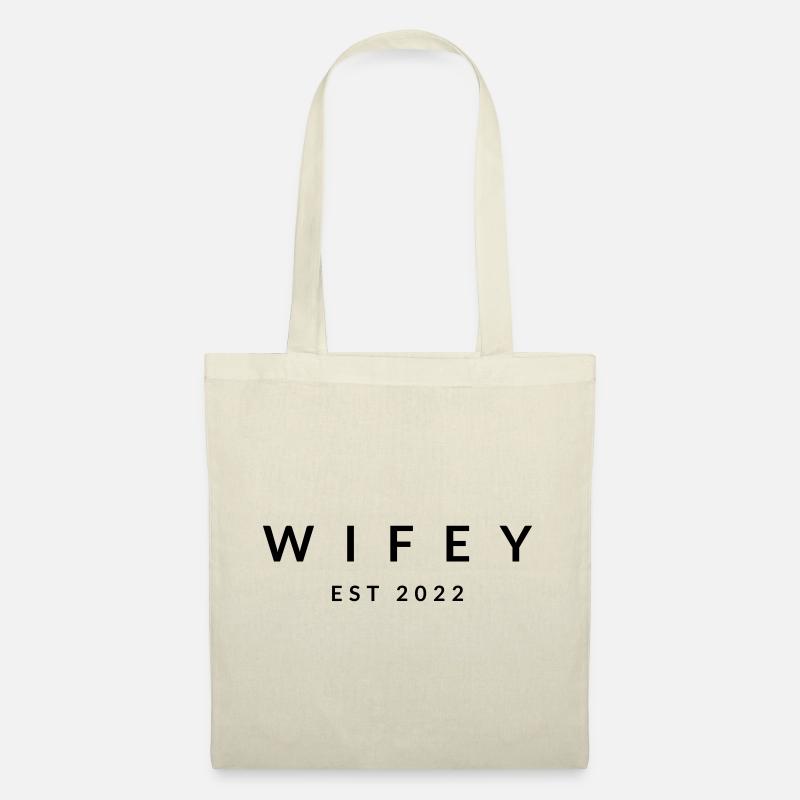 WIFEY EST 2022 Braut - Stoffbeutel - Natur