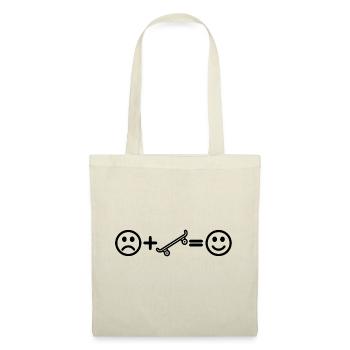 Skateboard Smiley Skater Patinage - Sac en tissu - nature - Devant