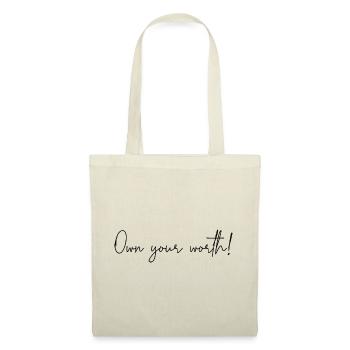 Reconnaissez votre valeur - Sac en tissu - nature - Devant