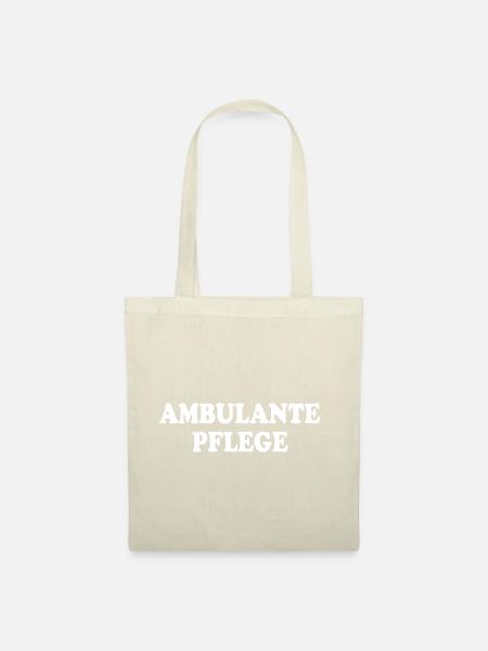 ambulante pflege - Stoffbeutel - Natur